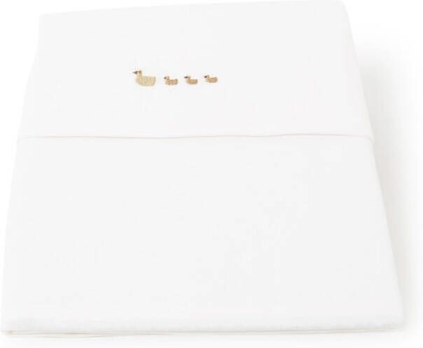 Koeka Swim baby wiegdeken 80x100 cm wit/sand