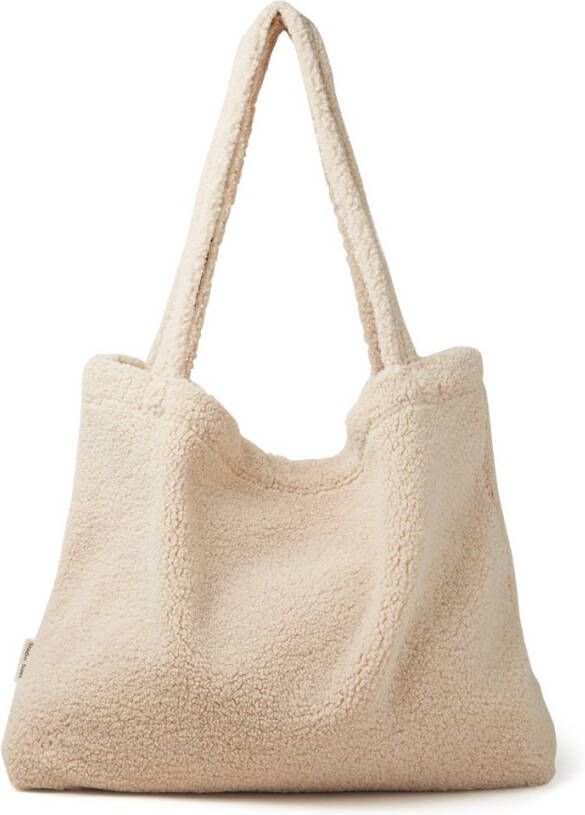 Studio Noos Beige Shopper Chunky Teddy Mom bag