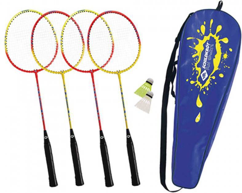 SCHILDKROT badminton set 4 player kinderen