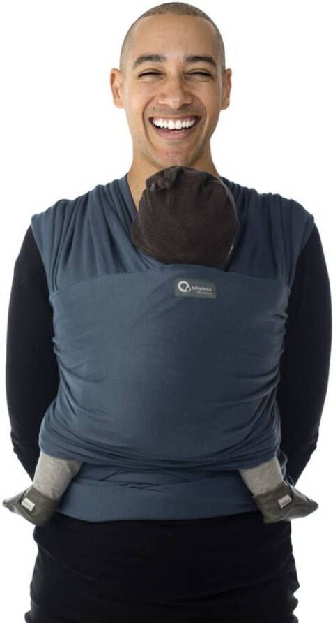 Distrilink Babylonia Tricot slen Organic Draagdoek Donkerblauw Bddts 1 911