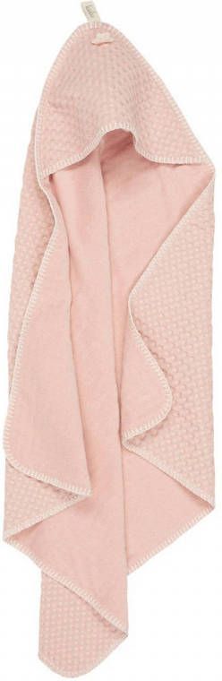 Koeka Antwerp omslagdoek wafelstof/stretch badstof 100x105 cm shadow pink