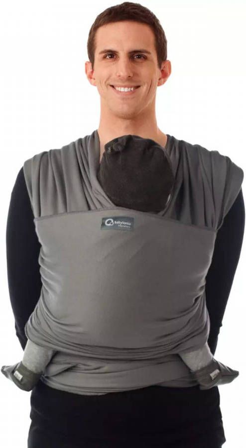 Distrilink Babylonia Tricot slen Organic Draagdoek Grijs Bddts 1 956