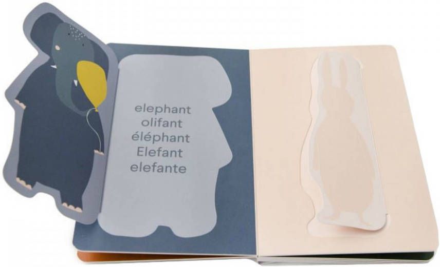 Fan Toys Trixie Babyboekje Flap Junior 13 X 20 Cm Karton Grijs