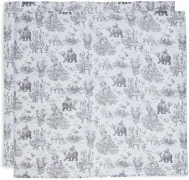 Jollein Baby Accessoires Hydrofiel Multidoek 70X70 cm Pimpelmees 2 Pack Grijs