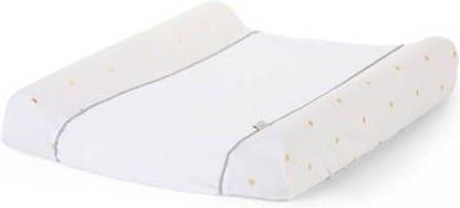 Childhome Kussensloop stippen jersey en badstof goudkleurig