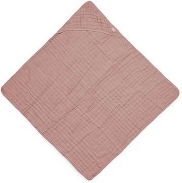 Jollein badcape wrinkled rosewood(75 centimeter x 75 centimeter )