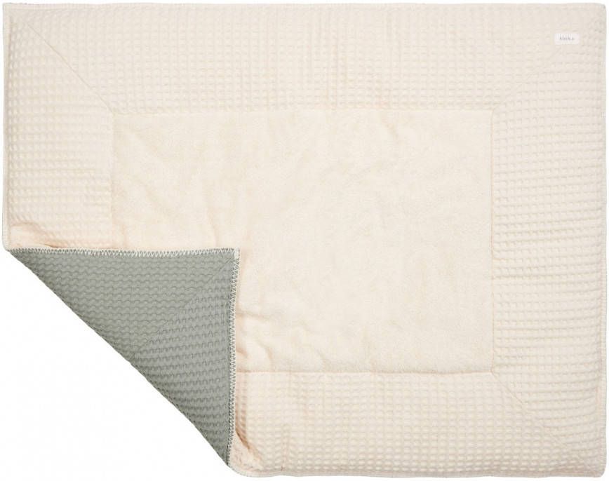 KOEKA Boxkleed Wafel Amsterdam natural/shadow green