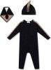Burberry Controleer driedelige babycadeau set , Zwart, Unisex online kopen