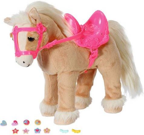 Baby Born Pluchen knuffel My Cute Horse met zadel, hoofdstel en pins