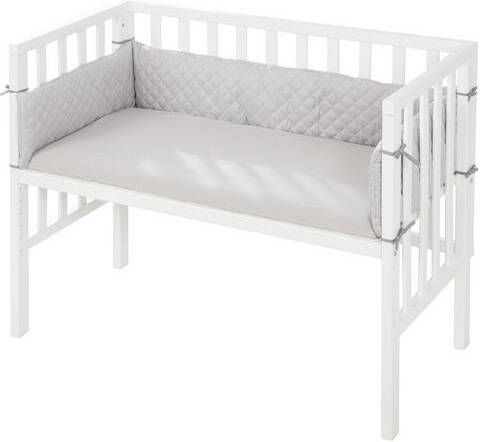 Roba ® Extra bed 2 in 1 Style, wit met matras, hoofdbeschermer en veiligheidsbarrière