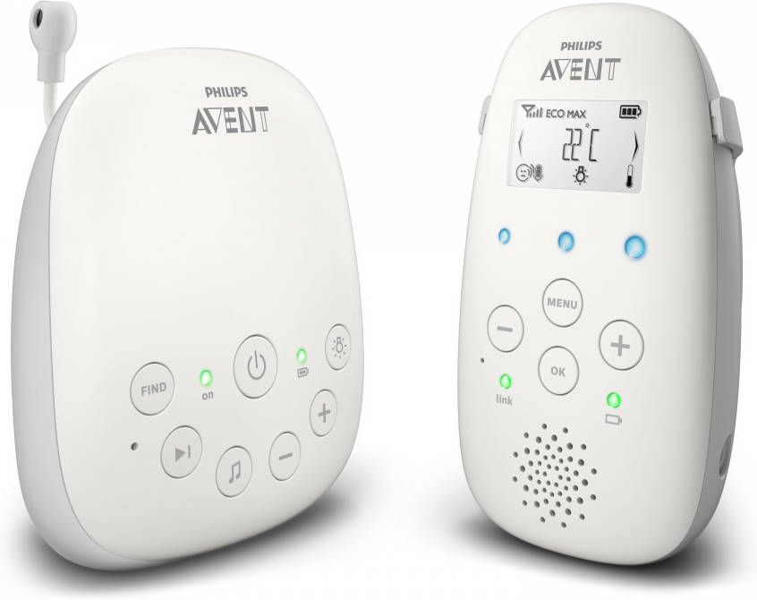 Philips AVENT Babyfoon SCD713/26 met toespreekfunctie en nachtlicht