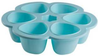 Beaba Multi portion diepvriesbakjes silicone 6x90 ml blauw 912493