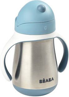 Cstore Beaba Rvs Beker Met Rietje 250 Ml Winderig Blauw