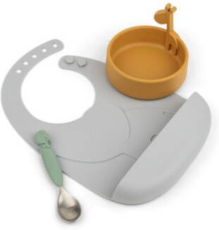 Done by Deer Baby Accessoires Peekaboo first meal set Deer friends Wit