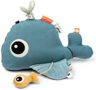 Done by Deer vloer spiegel Wally Blue activiteiten knuffel 29 cm