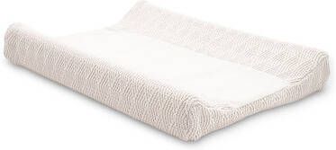 jollein Hoes voor aankleedkussen River knit cream white 50x70cm
