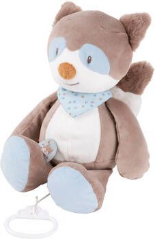 Nattou Muzikale Bob De Wasbeer Knuffel 100% Polyester 30 Cm Vanaf De Geboorte