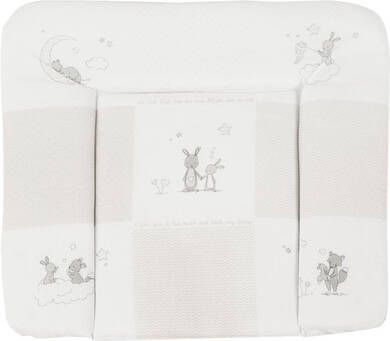 Merkloos Roba Aankleedkussen Fox & Bunny 85 X 75 Cm Polykatoen Grijs
