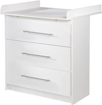Dechardon Roba Commode Maren 88, 5 X 75 X 98, 5 Cm Hout/rvs Wit
