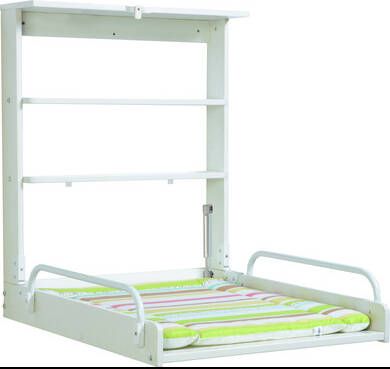 vidaXL Roba Wandcommode Junior 63 X 76, 5 X 79, 5 Cm Hout Wit/groen