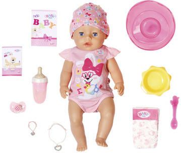 Baby Born Babypop Magic girl, 43 cm met 10 levensechte functies(set, 13 delig )