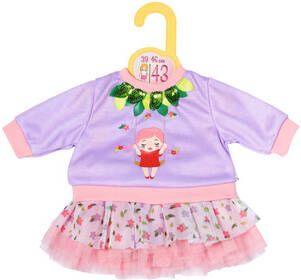 Zapf Creation ® Poppenkleding Dolly Moda trui & tutu boomschommel, 43 cm