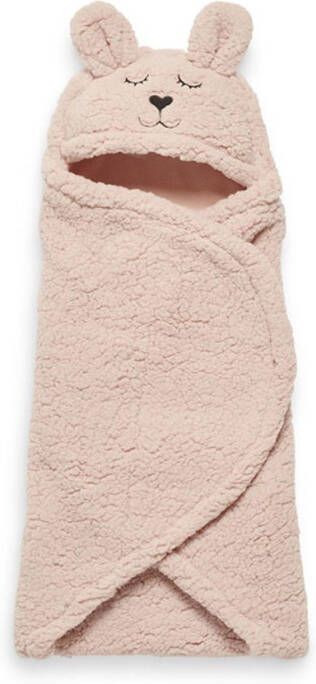 Jollein Baby Accessoires Wikkeldeken Bunny 100x105cm Roze