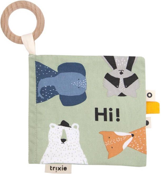 Fan Toys Trixie Knisperboekje Mr. Polar Bear Junior 12 Cm Canvas Groen