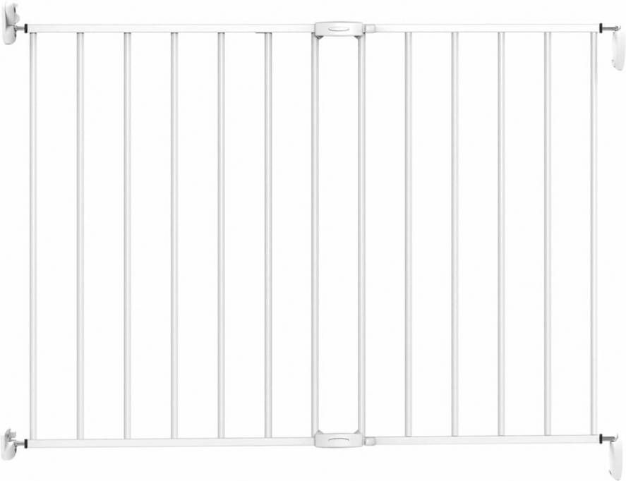 Noma Traphekje verlengbaar 62 102 cm metaal wit 93361