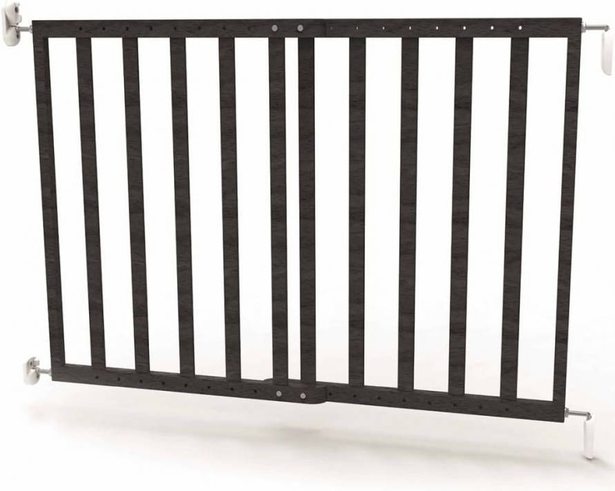 Noma Veiligheidshekje verstelbaar 63, 5 106 cm hout grijs 94146