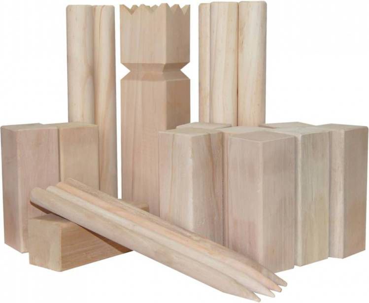 Outdoor Play Kubb Xl Werpspel Hout 22 delig