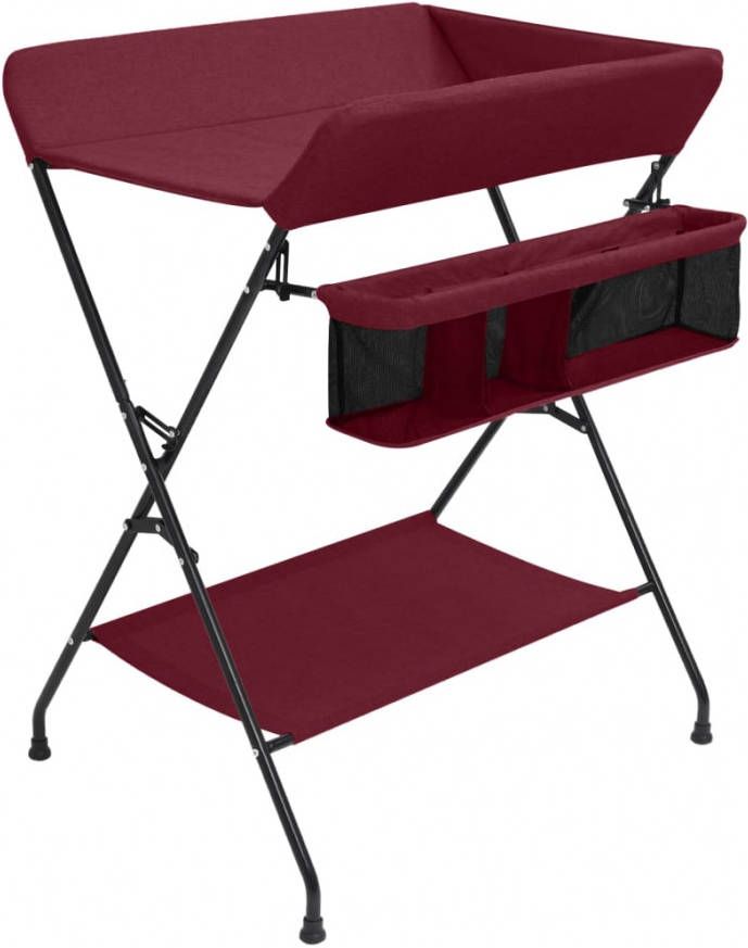 VIDAXL Verschoontafel ijzer rood