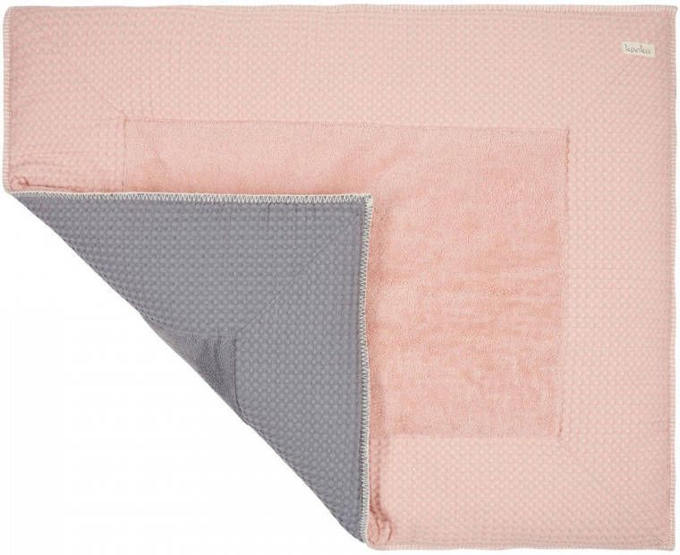 Koeka Amsterdam reversible boxkleed shadow pink/steel grey