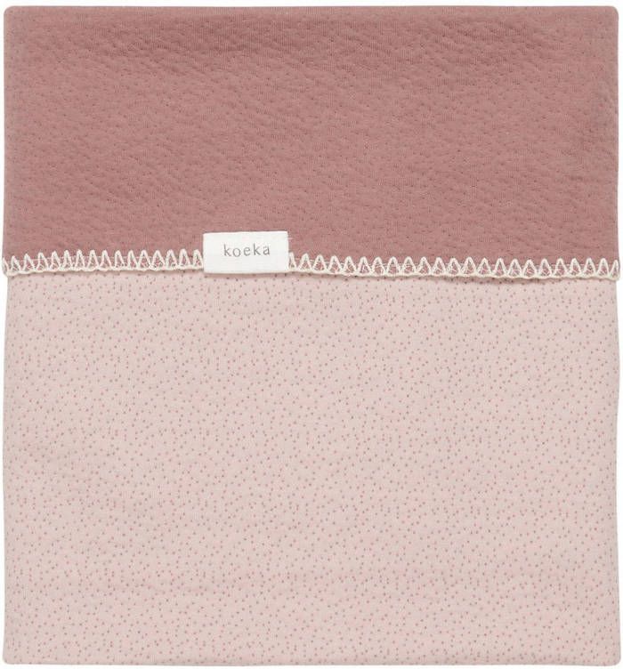 Koeka Riga reversible baby ledikantdeken 100x150 cm grey pink