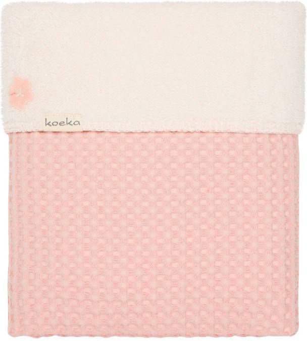 Koeka Oslo baby ledikantdeken teddy 100x150 cm Shadow Pink/Light Shadow Pink