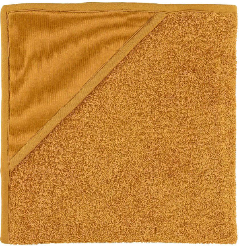 TRIXIE Plaids Hooded towel Ribble Ochre Geel