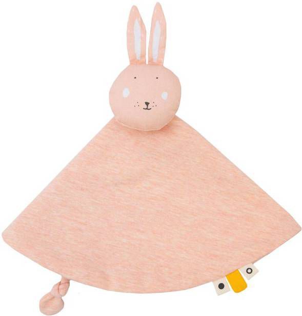 Merkloos Trixie Knuffeldoekje Mrs. Rabbit Junior 7 Cm Katoen/textiel Roze